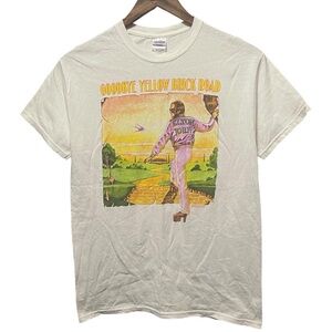 2014 Elton John Goodbye Yellow Brick Road Tour concert graphic band T-shirt tee